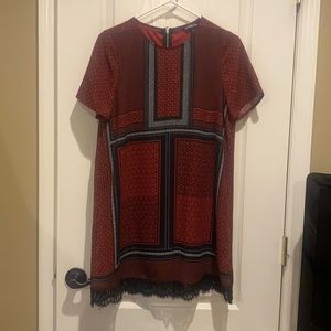 Express Black, Red & Lace Dress